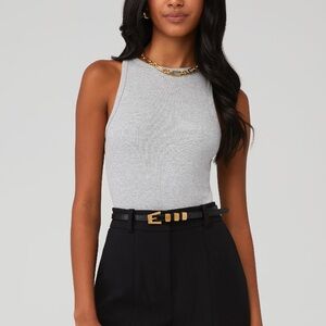 Favorite Daughter the Perfect Bodysuit Grey | Small